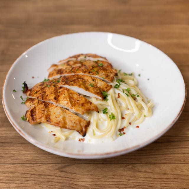 C Chicken Alfredo.